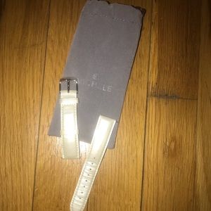 Michele watch leather band